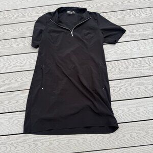 Zenergy by Chico's Quarter Zip Athleisure Gorpcore Outdoor Shift Dress Size L